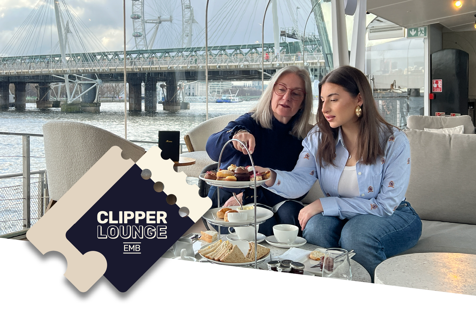 Uber Boat: Afternoon Tea Experience at Clipper Lounge EMB
